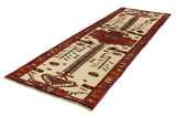 Bakhtiari - Qashqai Persian Carpet 428x136 - Picture 2