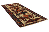 Bakhtiari - Qashqai Persian Carpet 340x133 - Picture 1