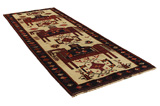 Bakhtiari - Qashqai Persian Carpet 389x140 - Picture 1