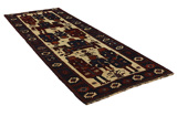 Bakhtiari - Qashqai Persian Carpet 400x140 - Picture 1