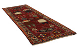 Bakhtiari - Qashqai Persian Carpet 372x137 - Picture 1