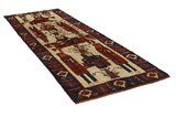 Gabbeh - Qashqai Persian Carpet 372x130 - Picture 1