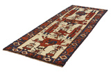 Gabbeh - Qashqai Persian Carpet 372x130 - Picture 2