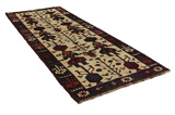 Bakhtiari - Qashqai Persian Carpet 414x149 - Picture 1