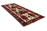 Bakhtiari - Qashqai Persian Carpet 380x149 - Picture 1