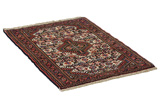Enjelas - Hamadan Persian Carpet 94x62 - Picture 1