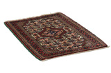 Enjelas - Hamadan Persian Carpet 90x66 - Picture 1