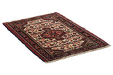 Enjelas - Hamadan Persian Carpet 90x65 - Picture 1