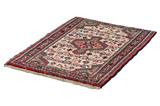 Enjelas - Hamadan Persian Carpet 90x65 - Picture 2