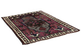 Gabbeh - Bakhtiari Persian Carpet 194x138 - Picture 1