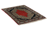 Senneh - Kurdi Persian Carpet 106x74 - Picture 1