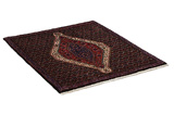 Senneh - Kurdi Persian Carpet 92x79 - Picture 1