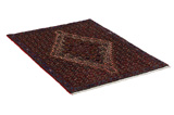 Senneh - Kurdi Persian Carpet 100x73 - Picture 1