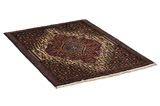 Senneh - Kurdi Persian Carpet 97x72 - Picture 1