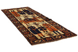Bakhtiari Persian Carpet 340x127 - Picture 1
