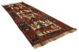 Bakhtiari - Qashqai Persian Carpet 438x153 - Picture 1
