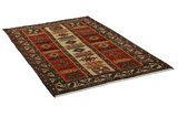 Gabbeh - Qashqai Persian Carpet 217x133 - Picture 1