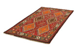 Yalameh - Qashqai Persian Carpet 253x128 - Picture 2