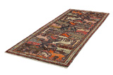 Bijar - Kurdi Persian Carpet 303x122 - Picture 2