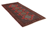 Senneh - Kurdi Persian Carpet 280x128 - Picture 1
