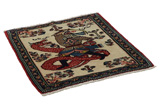 Bijar - Kurdi Persian Carpet 87x77 - Picture 1